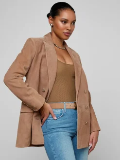 Aimee Oversized Suede Blazer