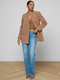 Aimee Oversized Suede Blazer