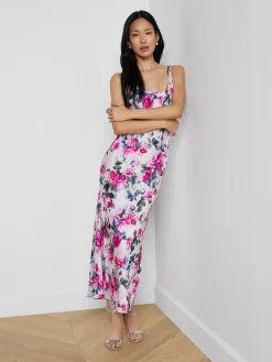 Akiya Satin Maxi Dress