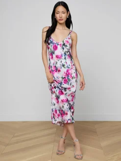 Akiya Satin Maxi Dress