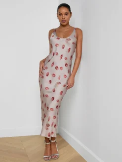 Akiya Satin Maxi Dress