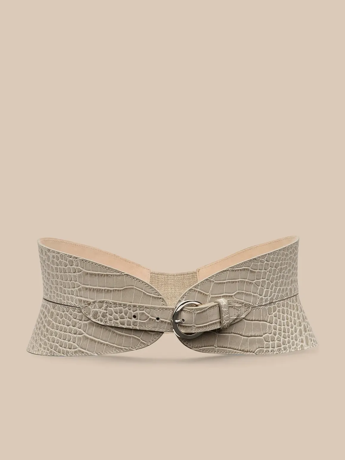 Alexandra Croc-Embossed Corset Belt