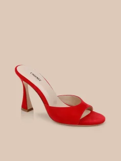 Avery Suede Open-Toe Mule