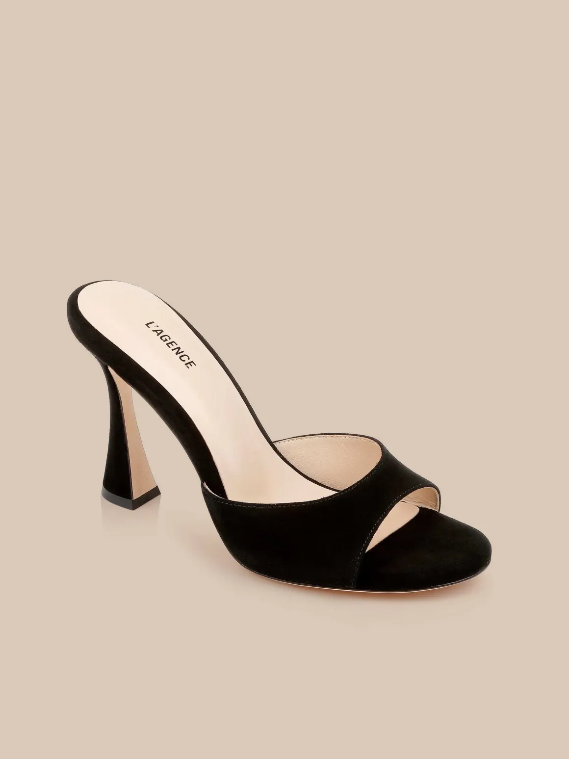 Avery Suede Open-Toe Mule