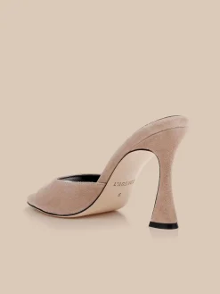 Avery Suede Open-Toe Mule