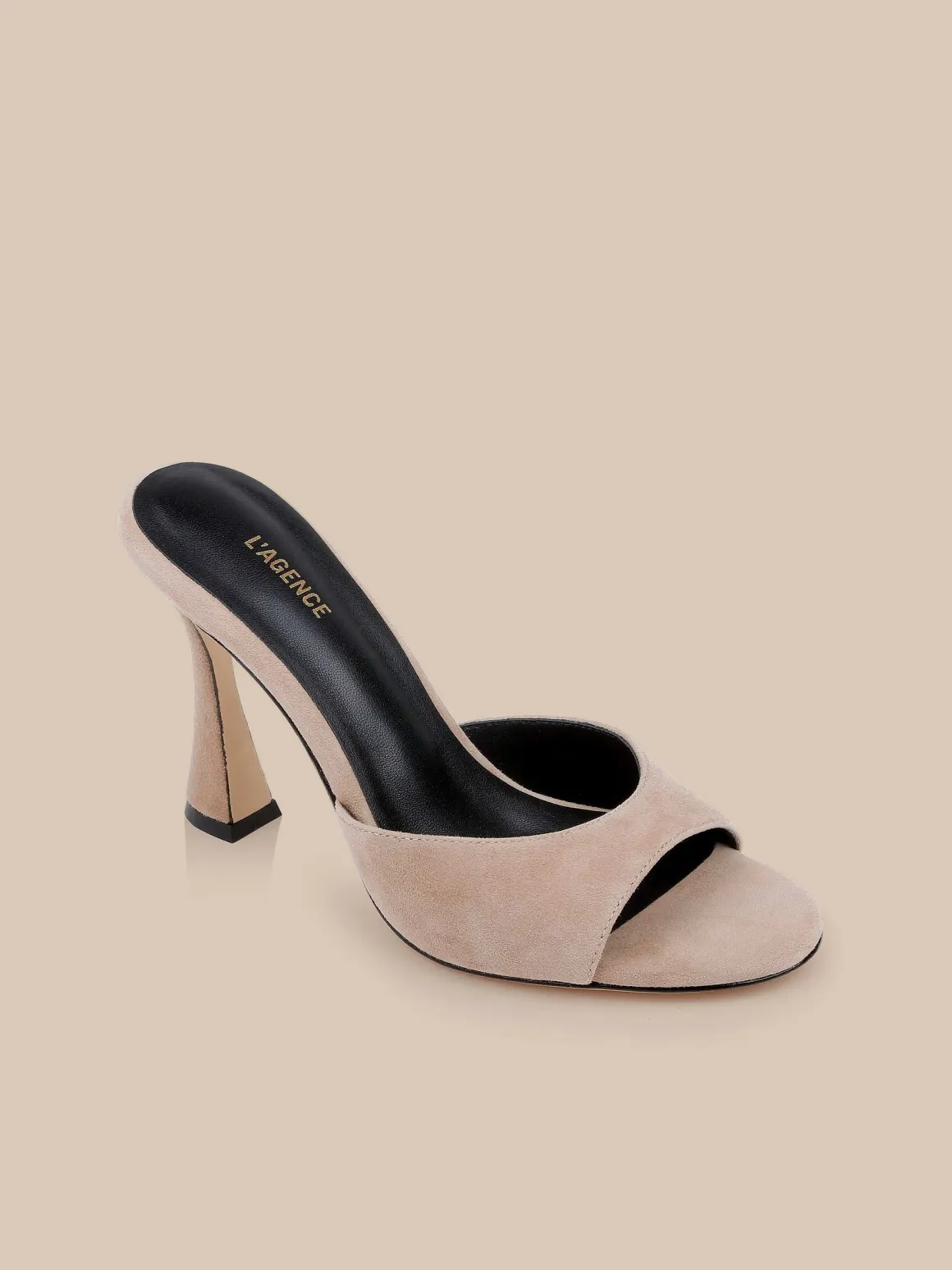 Avery Suede Open-Toe Mule