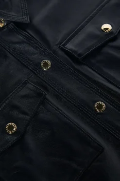 Avina Leather Shirt