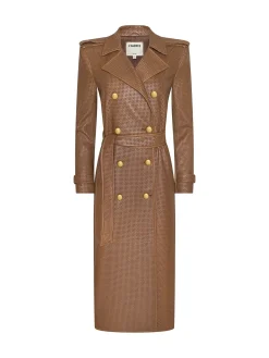 Baylee Leather Trench Coat