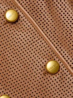 Baylee Leather Trench Coat