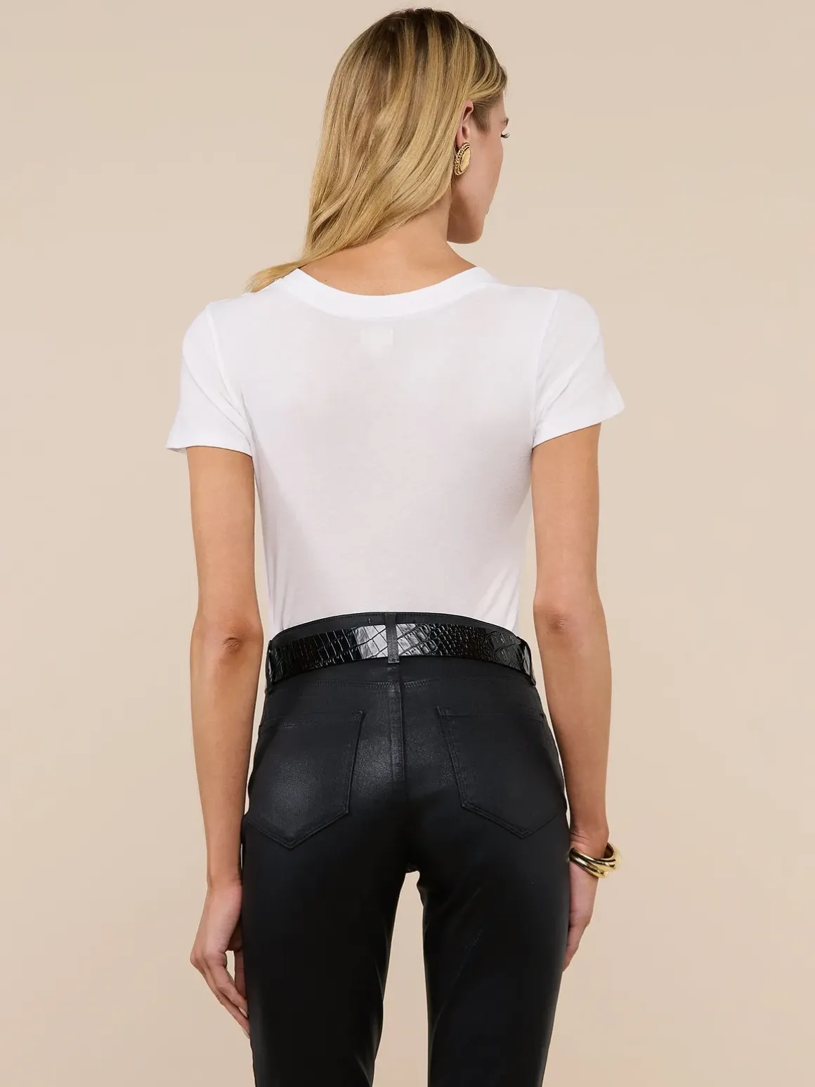 Becca Cotton V-Neck Tee
