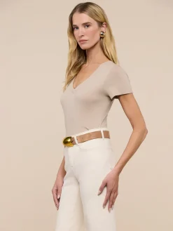 Becca Cotton V-Neck Tee