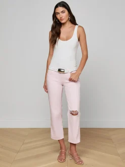 Blaine Cropped Stovepipe Jean