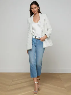 Cambrie Oversized Sequin Blazer