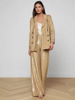 Cambrie Oversized Sequin Blazer