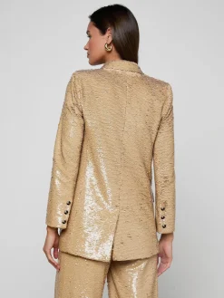 Cambrie Oversized Sequin Blazer