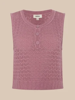 Carven Pointelle Knit Tank