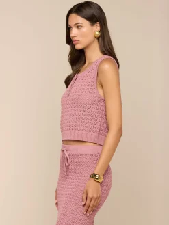Carven Pointelle Knit Tank