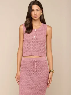 Carven Pointelle Knit Tank