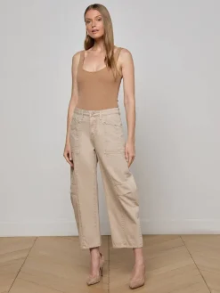 Cody Cropped Barrel-Leg Jean