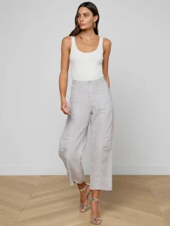 Cody Cropped Linen Pant