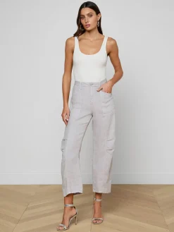 Cody Cropped Linen Pant