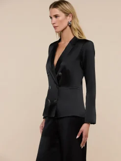 Colin Silk Charmeuse Blazer