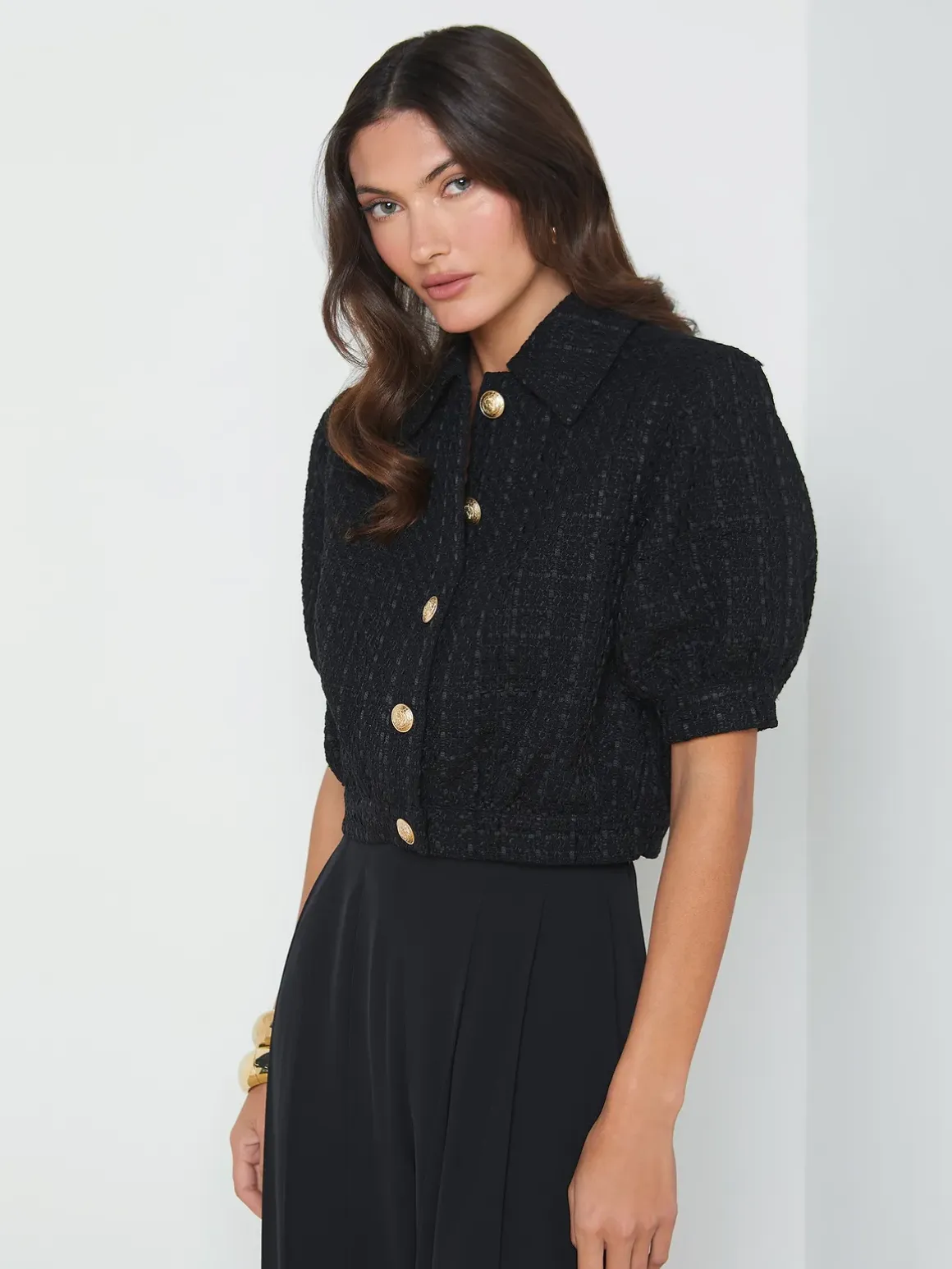 Cove Cropped Tweed Jacket