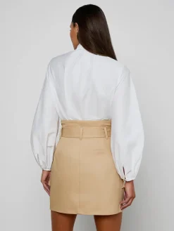 Deon Tie-Neck Blouse