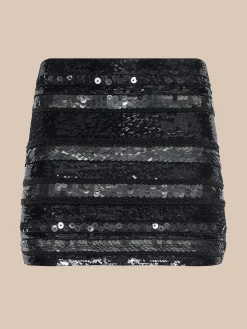 Dion Sequin Mini Skirt