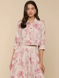 Eda Cropped Linen Jacket