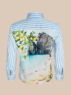 Fawn Beach Print Shirt