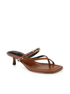 Georgette Kitten-Heel Sandal