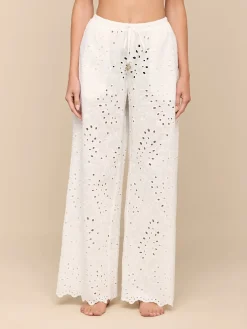 Geraldine Eyelet Cover-Up Pant