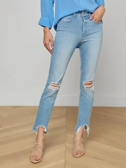 High Line Distressed Skinny Jean
