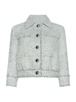 Jia Fringed Tweed Jacket