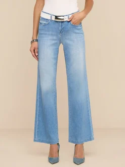 Joanne Low-Rise Wide-Leg Jean