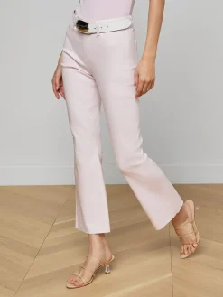 Kendra Coated Cropped Flare Jean