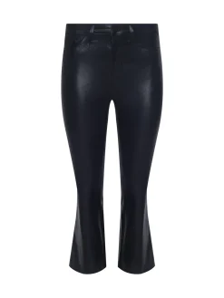 Kendra Coated Cropped Flare Jean