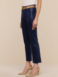 Kendra Coated Cropped Flare Jean
