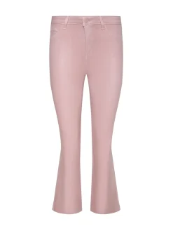 Kendra Coated Cropped Flare Jean