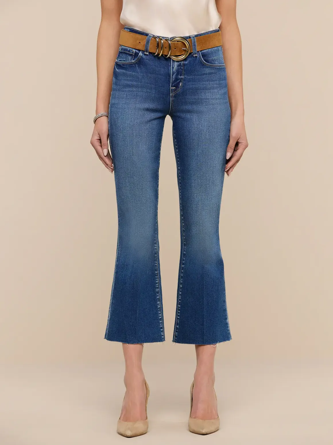 Kendra Cropped Flare Jean