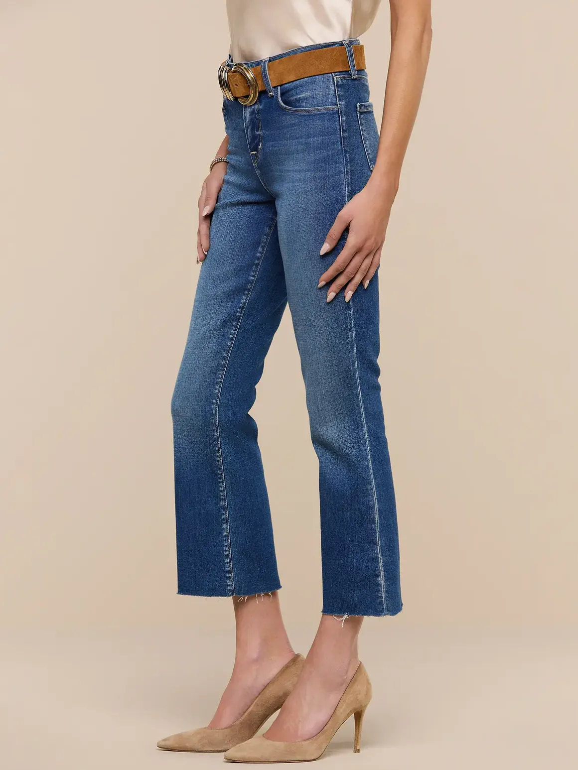 Kendra Cropped Flare Jean