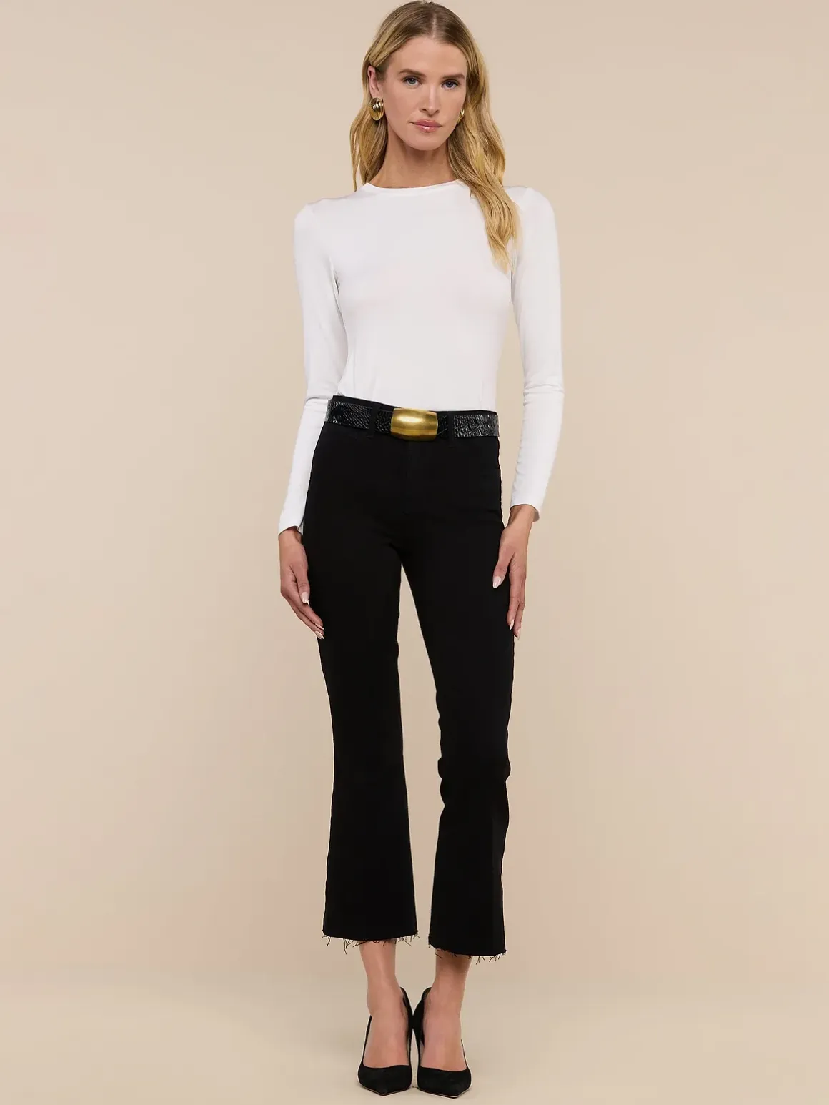 Kendra Cropped Flare Jean