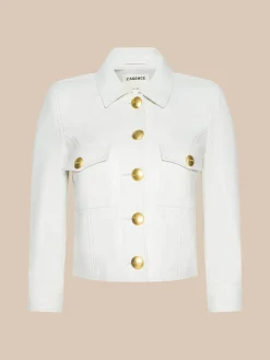 Kumi Cropped Leather Jacket