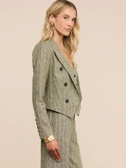 Lila Linen-Blend Blazer