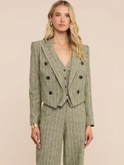 Lila Linen-Blend Blazer