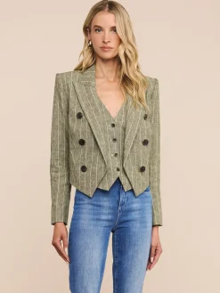 Lila Linen-Blend Blazer