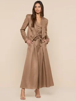 Lila Linen-Blend Blazer