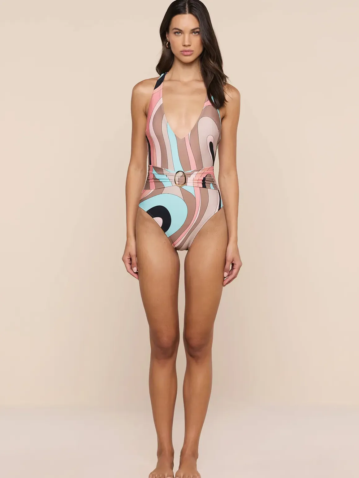 Lisa Plunge One-Piece Swimsuit