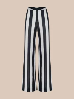 Livvy Satin Straight-Leg Trouser